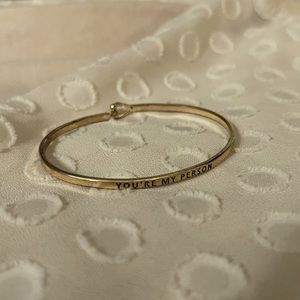 GOLD BRACELET - “YOU’RE MY PERSON”